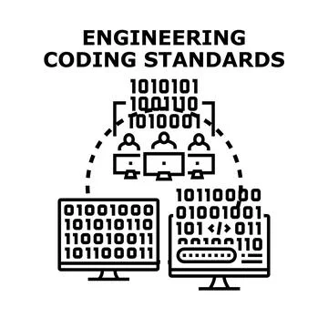 Engineering coding standards optimizing software development process 库存插图