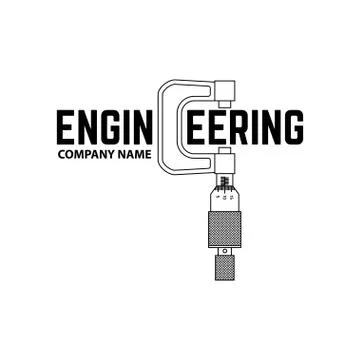 Engineering Company Logo Template Stock Illustration