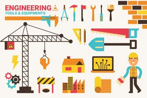 Engineering concept illustration Illustrazione stock