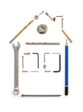 Engineering concept isolated on white Stock Photos