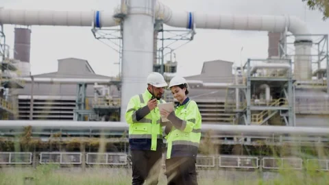 Engineering concept oil refinery. Stock Footage 282503479
