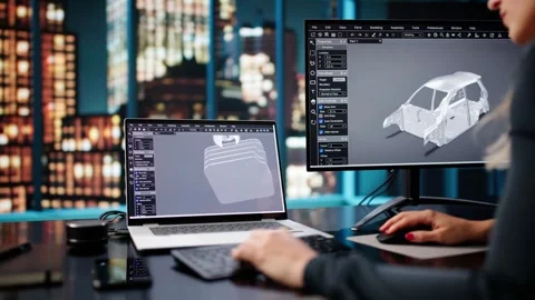 Engineering Design With CAD Software Stock Footage 314519442