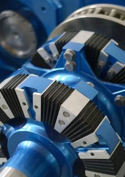Engineering Detail Of A New Blue Engine Engineering Detail Of A New Blue E... 库存照片