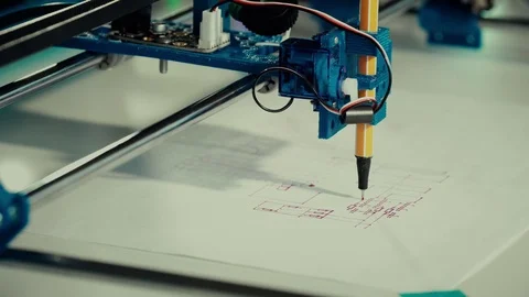 Engineering diagram drawing mechanical p... | Stock Video | Pond5