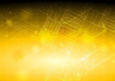 The engineering drawing on colorful background. Eps 10 vector The engineer... Foto stock