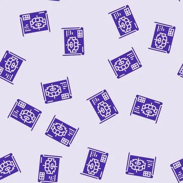Engineering drawing manufacturing engineer glyph seamless pattern 스톡 일러스트