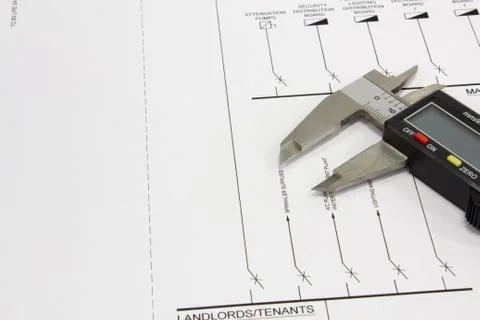 Engineering drawing 스톡 사진