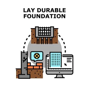 Engineering a durable foundation for building construction イラスト素材