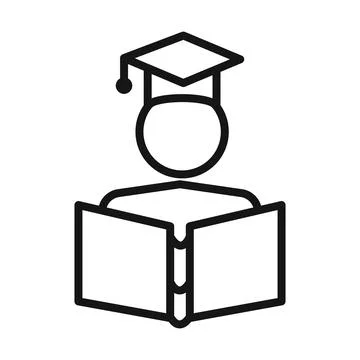 Engineering education icon Black line art vector Stock Illustration