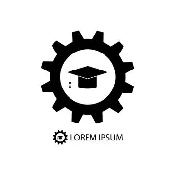 Engineering education logo Stock Illustration