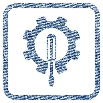 Engineering Fabric Textured Icon Stock Illustration