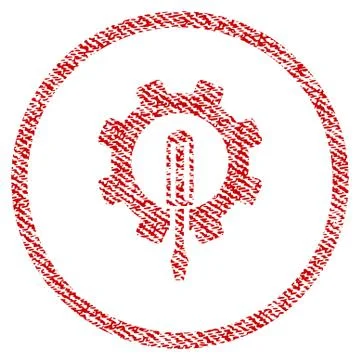 Engineering Fabric Textured Icon Stock Illustration