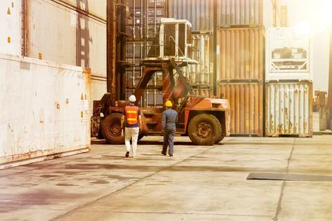 Engineering, field work, warehouse Stock Photos