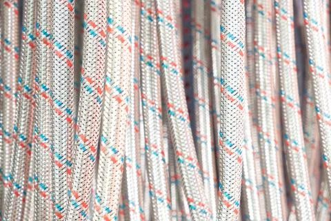 Engineering fitting background from many flexible plumbing pipes for cold and Foto stock