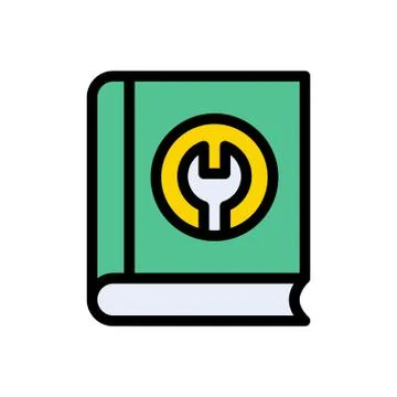 Engineering flat color icon Stock Illustration