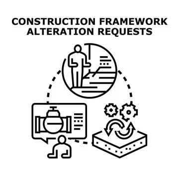 Engineering framework altering process and development lifecycle Illustrazione stock