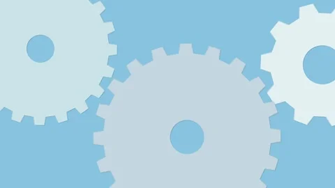 Engineering Gear Machine Seamless Loop Animation Background Stock Footage 341432221