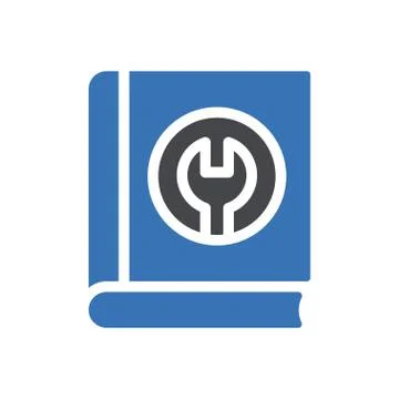 Engineering glyph color icon Stock Illustration