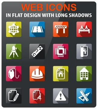 Engineering icon set Illustrazione stock