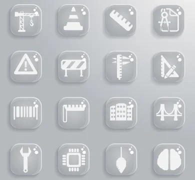 Engineering icon set Illustrazione stock