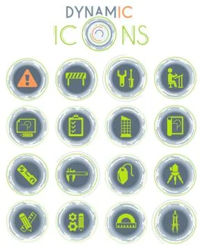 Engineering icon set Stock Illustration