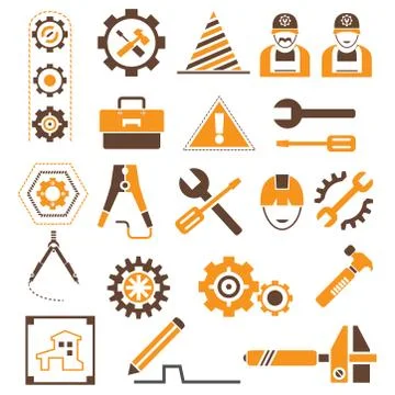 Engineering icons Stock Illustration