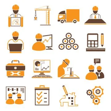 Engineering icons Stock Illustration