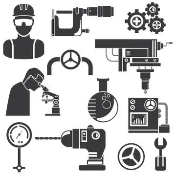 Engineering icons Stock Illustration