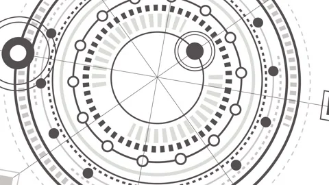 Engineering industrial background.Technical drawing .Technology banner. Stock Footage 286858698