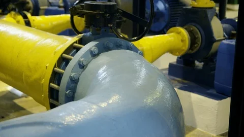 Engineering, Industry, Indoors, Day, Close-Up, Tilt Up, Medium Shot, 20 Seconds Stock Footage 94240341