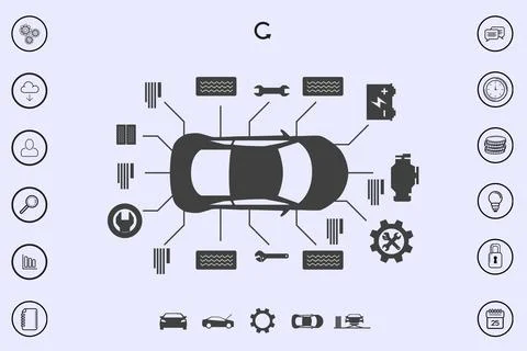 Engineering interface Stock Illustration