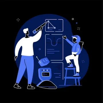 Engineering for kids abstract concept vector illustration. Stock Illustration