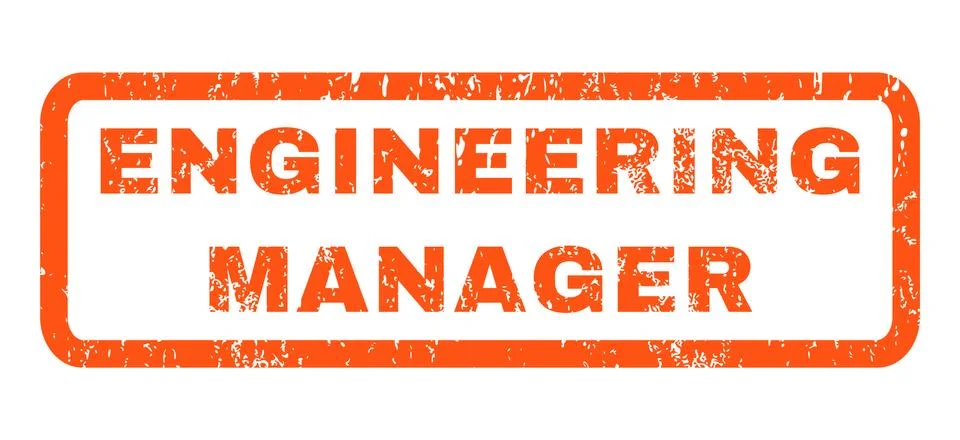 Engineering Manager Rubber Stamp Stockillustratie