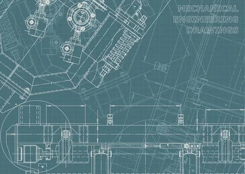 Engineering. Mechanical instrument making. Corporate Identity Illustrazione stock