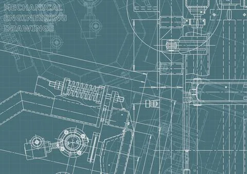 Engineering. Mechanical instrument making. Corporate Identity Illustrazione stock