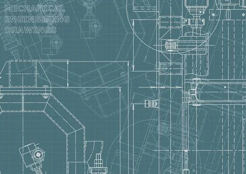 Engineering. Mechanical instrument making. Corporate Identity Illustrazione stock