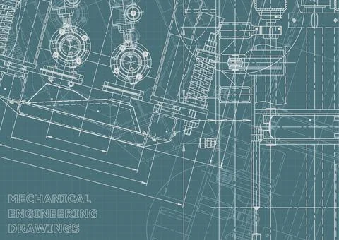 Engineering. Mechanical instrument making. Corporate Identity Stock Illustration