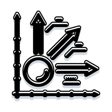 Engineering mechanics diagram showing force and motion Stock Illustration