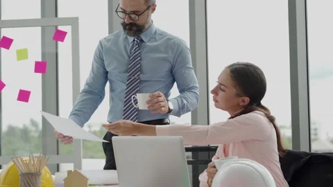 Engineering or architect team brainstrom working and discussing project plan Stock Footage 139797902