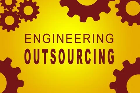 Engineering Outsourcing concept イラスト素材