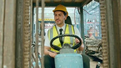 Engineering people are working in heavy industrial plant Engine parts factory Video stock 152829652