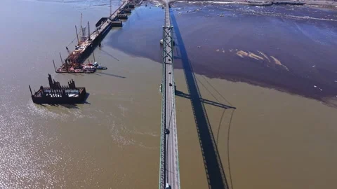 Engineering perspective of bridge in transport network Stock Footage 333216588