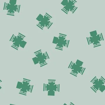 Engineering pipeline glyph vector seamless pattern イラスト素材