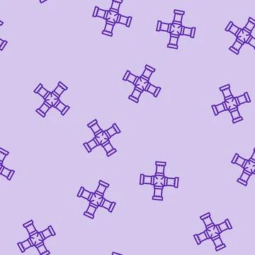 Engineering pipeline line seamless pattern イラスト素材