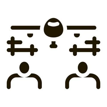 Engineering Plane Icon Vector Glyph Illustration Stock Illustration