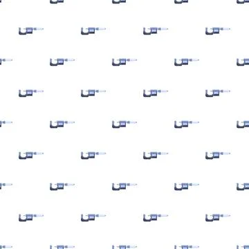 Engineering precision repeating pattern with micrometer tools Illustrazione stock