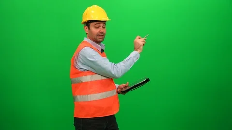 Engineering Presentation on Green Screen. Left Side. Vidéo 88656541