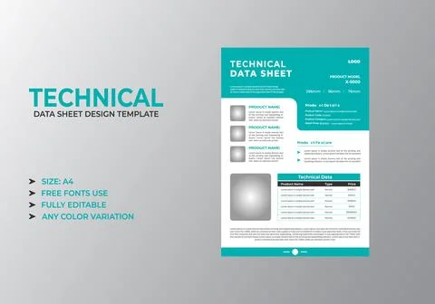 Engineering Product Specification Data Sheet Stock Illustration