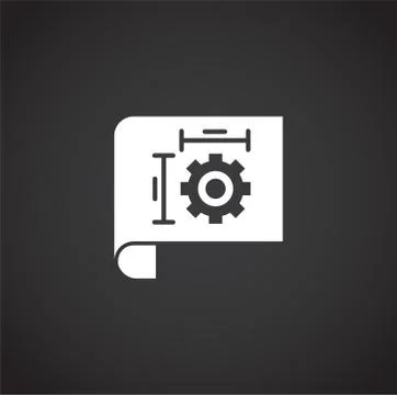 Engineering related icon on background for graphic and web design. Creative Stock Illustration