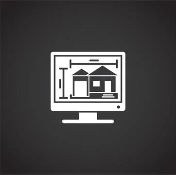 Engineering related icon on background for graphic and web design. Creative Stock Illustration
